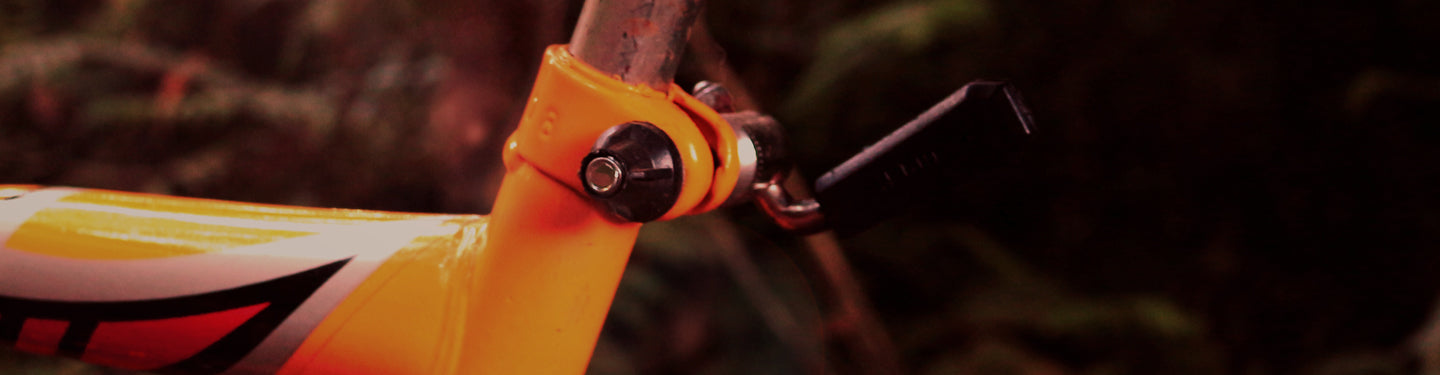 Zoom sur un collier de tige de selle vélo